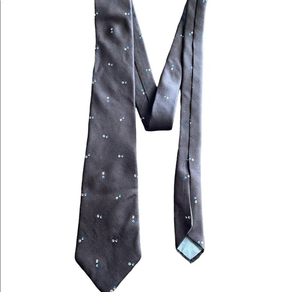 Christian Dior 100% Brown silk tie - Picture 1 of 7